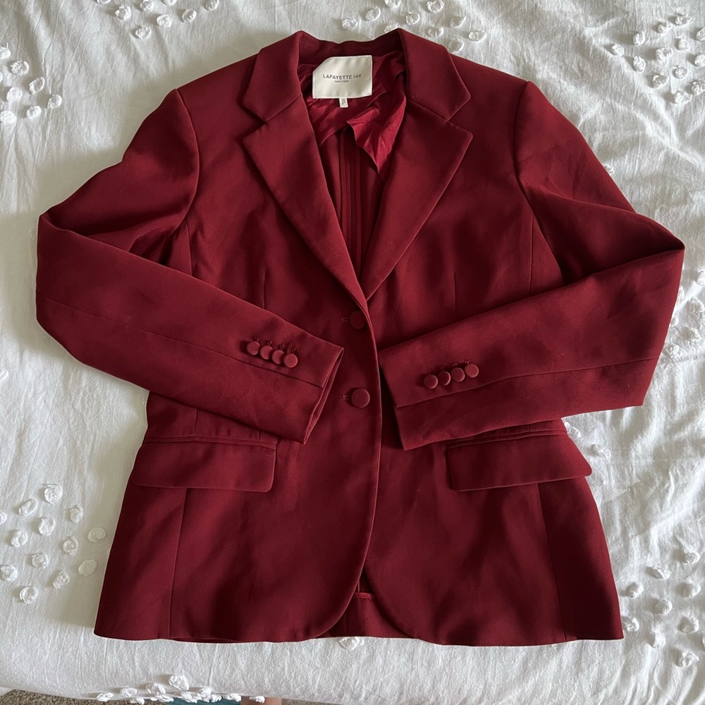Lafayette 148 New York Rich Red Blazer